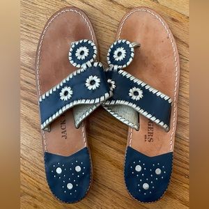 Jack Rogers blue and silver